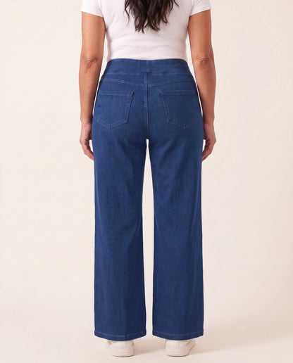 Jeans Wide Leg VivaCuerpo™ — Sin Botón, Sin Cierre