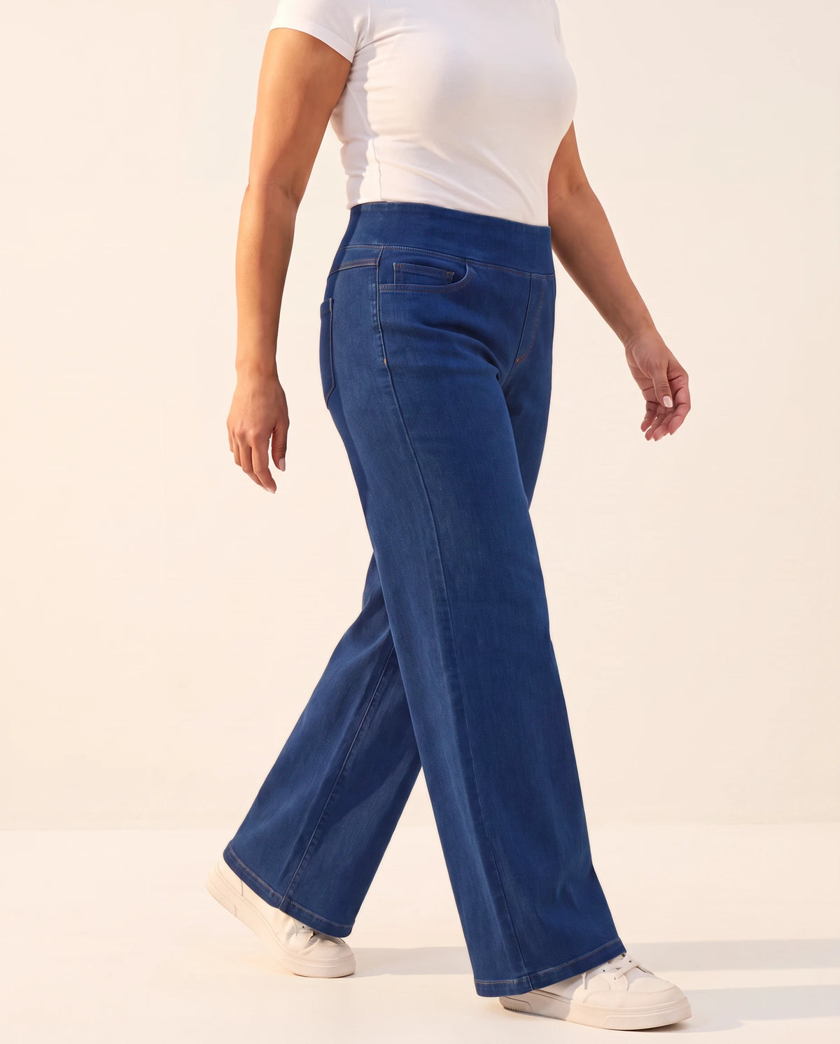 Jeans Wide Leg VivaCuerpo™ — Sin Botón, Sin Cierre
