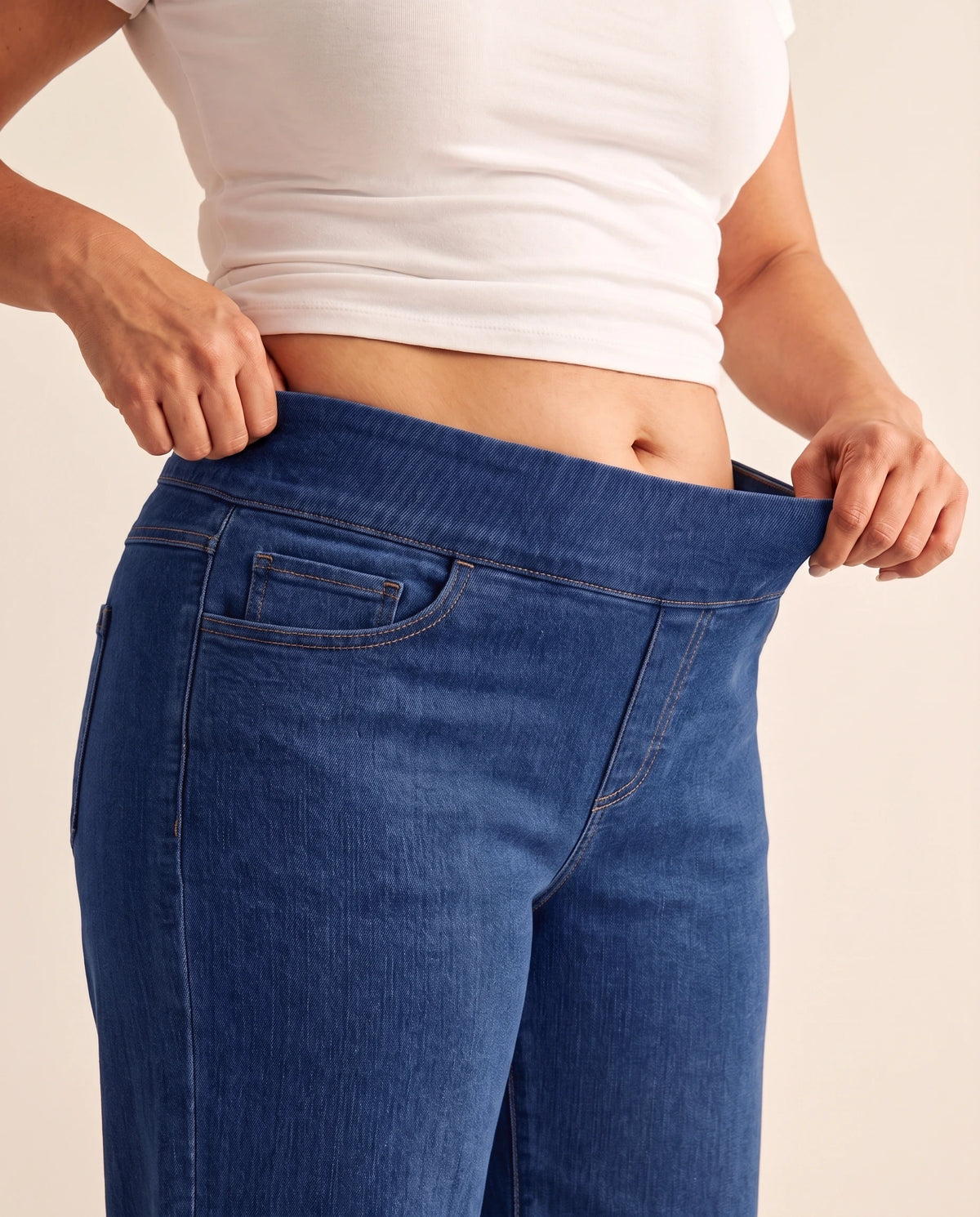 Jeans Wide Leg VivaCuerpo™ — Sin Botón, Sin Cierre