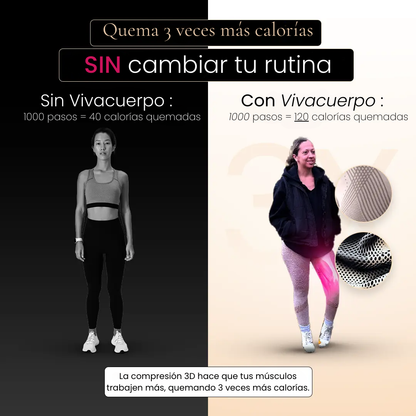 Leggings 3D VivaCuerpo™ - Café