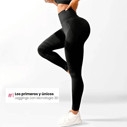 Leggings 3D VivaCuerpo™ - Gris Carbón