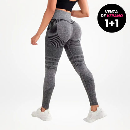 Leggings 3D VivaCuerpo™ - Gris Carbón